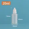 En Stock 3ml-100ml Botella de Plástico con Gotero para Gotas de Ojos Botella Gotero Botella de Tinta Botella Dispensadora de Pigmentos