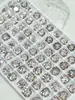 Rhinestones para Uñas Huashiyue Imitación 8mm Fondo Plano, Cristal K9 Súper Brillante Corte 33 para Uñas y Accesorios de Aretes al por Mayor