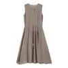 [Oferta Especial, Sin Devoluciones ni Cambios] Precio Original 186, Vestido sin Mangas con Lazos Simple y Elegante para Mujer, Verano 258729