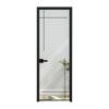 Puerta de Baño, Puerta Impermeable Larga de Cristal Arcoíris, Puerta de Baño, Puerta de Aseo, Puerta de Cocina, Puerta de Aleación de Aluminio Arena-Aceite, Puerta Batiente