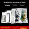 20 * 30 saco auto-selante filme de pérola Yin e Yang saco de osso linha de dados saco de embalagem de concha de telefone celular saco selado de plástico translúcido