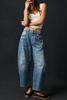 Transfronterizo 2023 Nuevo Transfronterizo Europeo y Americano Comercio Exterior Moda Casual Pierna Ancha Suelto Jeans de Mujer Cintura Baja Lavado