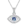 Collar Colgante Ojo del Diablo para Mujer Chapado en Oro de 14K Diseño de Nicho Personalidad Estilo Dulce Fresco Adornos de la Antigua Grecia Al por Mayor
