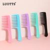 Pente de cabelo estilo de comércio exterior pente de óleo lidar com pente de forma de dente largo pente de cabelo reto pente de plástico úmido e seco