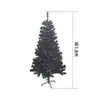 Árbol de Navidad de PVC Encriptado Decoración Navideña Verde Simulación Transfronteriza Plegable Lápiz Árbol de Navidad Flockado
