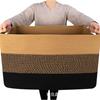 Cesta para ropa sucia de cuerda de algodón Xinyide, cesta de almacenamiento de cuerda de algodón de calidad de Amazon, cesta popular para guardar ropa de cuerda de algodón.