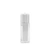 Shanyi Nuevo Cuadrado Transparente 3ML Tubo de Brillo Labial Doble Electrochapado Oro Rosa Brillo Labial Aceite Labial Tubo Vacío Material Envoltorio