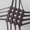Material de Ratán Plano de 5 mm Material Tejido a Mano para Tejer Bolsas Cestas de Flores Ratán de Plástico Tejido de Ratán Ratán de Imitación Tira Tejida Tira No