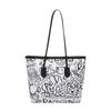 Bolso de lona con grafiti para mujer, bandolera de hombro para ir al trabajo, de gran capacidad, para otoño de 2024, venta al por mayor