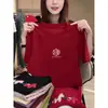 Camiseta de Manga Corta de Algodón Puro Cepillado, Versátil y de Moda para Mujer, Cuello Redondo, Prenda Base, Nueva Colección Primavera/Verano 2026