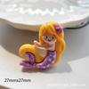 Gran oferta de accesorios de resina de la serie clásica de sirenas de dibujos animados, joyería DIY, juguete decorativo, material hecho a mano.