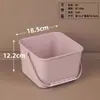 Venda Direta da Fábrica Balde Quadrado Colorido de Armazenamento com Tampa Bolsa Multiúso Balde de Armazenamento Brinquedo de Banho Balde Plástico de Banheiro