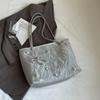 Bolsa Casual para el Trabajo y el Traslado para Mujer de Gran Capacidad 2024 Nuevo Otoño e Invierno Combinable Simple de Hombro para Compras Bolso Tote