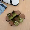 Sandalias de Plataforma de Verano para Exteriores Moda Versátiles 2026 Birkenstock Nuevo Estilo para Mujer Suela Gruesa Hebilla Zapatillas de Seda