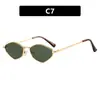 Gafas de Sol Poligonales de Montura Pequeña 2026 Nuevo Estilo Gama Alta Ins Metal Gafas de Sol Gafas de Sol de Pasarela para Mujer