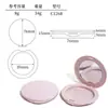 Caja de Polvo Suelto Personalizada, Caja de Polvo, Caja de Reempaque, Caja de Sombras de Ojos, 8G/Abs Hebilla Rosa con Espejo, Caja de Polvo Ultradelgada