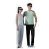 Traje de Verano de Manga Corta para Pareja 2023 Nuevo Diseño Nicho de Alta Gama Camiseta de Marca de Moda Retro Americana para Verano