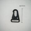 Cinturón táctico para exteriores con hebilla de águila, aleación de zinc, multifuncional, electroforesis para escalada en roca, hebilla de gancho para montañismo negra.