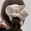 Anel de Cabelo Grande Texturizado Vintage Plissado Grande Intestino Corda de Cabelo de Alta Qualidade Corda de Cabelo de Cetim Corda de Cabelo Feminina