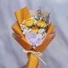 Mini ramo de gypsophila exquisito, hecho a mano, flores secas para coche, rosa eterna, regalo de bricolaje, decoración de regalo de mano