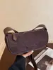 Bolso de mano de alta gama transfronterizo, nueva colección otoño/invierno 2026, diseño retro y minimalista, bolso de hombro pequeño y único, bolso cruzado de gamuza