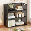Estantería de escritorio, pequeño estante de almacenamiento multicapa para uso doméstico, librero simple, gabinete de dormitorio, organizador de escritorio para estudiantes