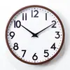 Reloj de Pared de 12 Pulgadas con Imitación de Madera, Estilo Madera Natural, Sala de Estar Estilo Japonés, Lujo de Gama Alta, Reloj Minimalista Estilo Ins, Transfronterizo