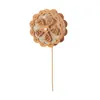 Lanternas de Flor de Madeira Feitas à Mão para Crianças para o Festival do Meio Outono, Lanternas Portáteis Rotativas Brilhantes, Kit de Materiais para Oficina DIY
