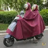 Impermeable para Vehículo Eléctrico, Poncho de Lluvia para Bicicleta/Motocicleta Eléctrica, Para Una/Dos Personas, Tamaño Ampliado, Cubre Pies, Protección para Lluvia Fuerte, Poncho de Lluvia para Adultos