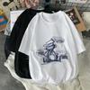 Camiseta de Manga Corta Estampado de Marioneta Manga Media para Hombre Verano Moderna Marca Holgada Estudiante Camiseta Tendencia Atractivo Casual Superior