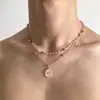 Collares transfronterizos de estilo punk de alta resistencia para hombres y mujeres, estilo gótico de subcultura, cadenas para la clavícula y collares de personalidad de nicho de moda
