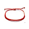 Pulsera Europea y Americana Tejida a Mano Transfronteriza para Hombres y Mujeres Pareja Amistad Niños y Niñas Pulsera de Cuerda Tejida Ajustable Estilo Tíbet
