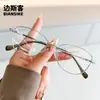 Óculos Gatinho Estilo Coreano M90160 Adequados para Lentes de Grau, Emagrecimento para Rosto Redondo Feminino, Aparência Natural Pura Desejo, Óculos Sem Grau Estilo Old Money
