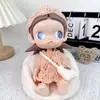 El Sueño de Ropa de Muñeca de la Hermana Gazi Zsiga: Conjunto de Suéter de Punto y Vestido Color Dopamina