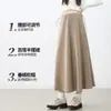 Falda media de maternidad, nuevo estilo otoño 2026, falda de maternidad talla grande, falda larga que no aprieta la barriga, adecuada para mujeres menudas