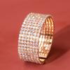 Pulseras Europeas y Americanas de Pedrería para Mujer, Accesorios Personalizados para Vestir de Noche, Pulseras Completamente de Diamante para Novia de Boda, Pulseras de Moda Europeas y Americanas