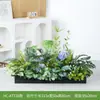 Combinação de Paisagismo com Plantas Verdes Simuladas Hc-At7, Flores Simuladas e Decorações de Flores Artificiais, Ornamentos Decorativos para Floreiras de Pátio Externo