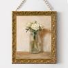 Garota Rosa: Várias Pinturas a Óleo Estilo Europeu, Figuras Americanas Estilo Palácio, Molduras Decorativas Vintage para Sala de Estar, Miolos de Quadro Substituíveis