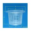 Cesta para Plantar Verduras Hidropónicas Equipo de Cultivo sin Suelo Tubería Redonda Taza de Plantación Profundizadora Fijador de Raíces de Verduras para Balcón Azul