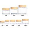 Pote de Vidro Transparente para Creme 50g 30g 100g Pote para Creme Facial 5g Pote Dispenser para Amostra Pote para Creme para os Olhos Frasco Vazio Cosmético