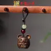 Sândalo Dourado Nova Versão dos Doze Signos do Zodíaco Pingente para Celular Pingente de Madeira para Bolsa Chaveiro Argola Lembrancinha