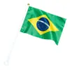 Bandera de Mano Brasileña 30*45cm, Tamaños Personalizables Disponibles, Bandera del Mundial para Animar y Decoración
