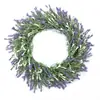 Guirnalda Artificial Transfronteriza Hojas de Eucalipto Guirnalda de Hojas de Eucalipto Puerta Principal del Hogar Colgante de Puerta Hoja de Dinero con Bayas Círculo de Mimbre Primavera y Verano