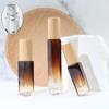 Frasco Sub-Frasco de Perfume com Tampa de Madeira 3ml 5ml 10ml Frasco de Vidro Quadrado para Perfume Frasco Avançado com Spray de Perfume e Rolo