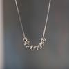 Personalidad Producto de Plata Plata S925 Simple Moda Plata Rota Diseño Geométrico Nicho Collar para Mujer Nuevo Producto Transfronterizo