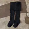 Meias-calças Forradas com Fleece Novas para Meninas Primavera e Outono Estilo Coreano Leggings Versáteis Leggings Infantis com Laço