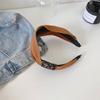 Estilo japonês e coreano Wide Rim Rhinestone Headband Simples Light Plate Tecido Headband Elegante Face Wash Hair Cave Non-Slip Hair Tie Acessórios para o cabelo para mulheres