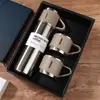 Taza Térmica de Acero Inoxidable 304 con Tres Tapas Taza de Regalo Empresarial Taza de Agua en Caja de Regalo