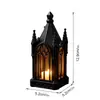 3D036-041 Estilo Gótico Transfronterizo Adorno Luminoso Tridimensional Decoración para Fiesta Navideña Lámpara de Noche LED Lámpara de Vela Decoración de Mesa