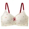 Sujetador floral sin costuras para niñas sin aros, ropa interior, top sin tirantes, camisola con espalda bonita, push-up para busto pequeño